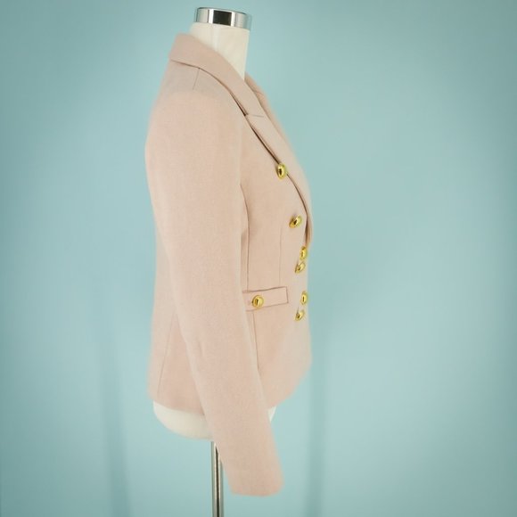 Halogen Size 0 Pink Wool Button Blazer NWT - Picture 3 of 7